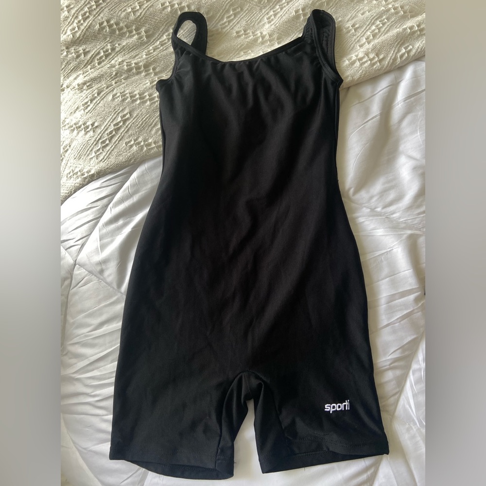Sporti Black Sports Onesie Romper Size XS